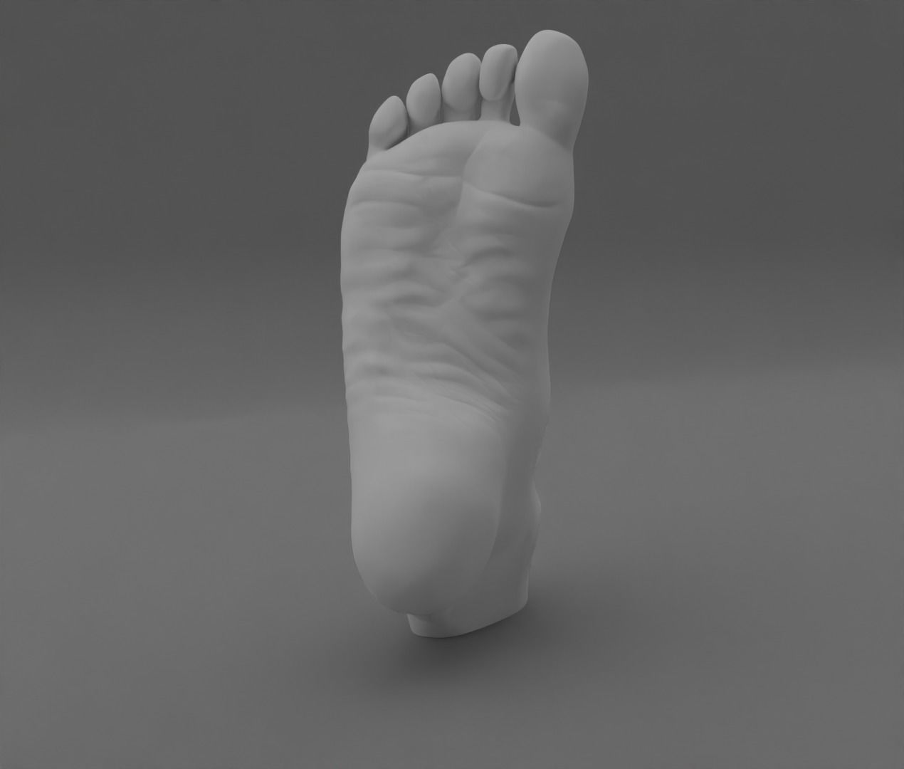 Female feet sculpture 3D model_17