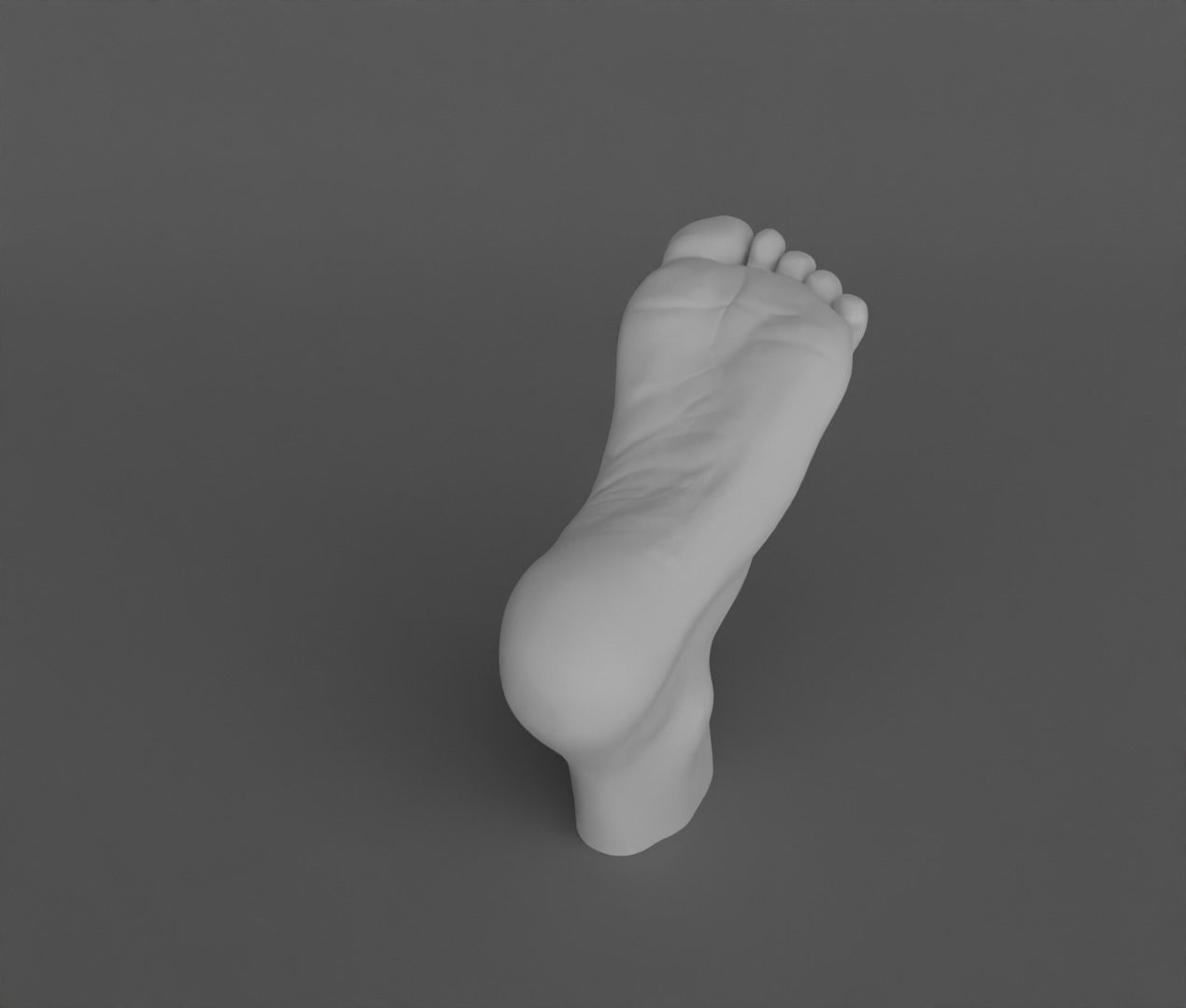 Female feet sculpture 3D model_19