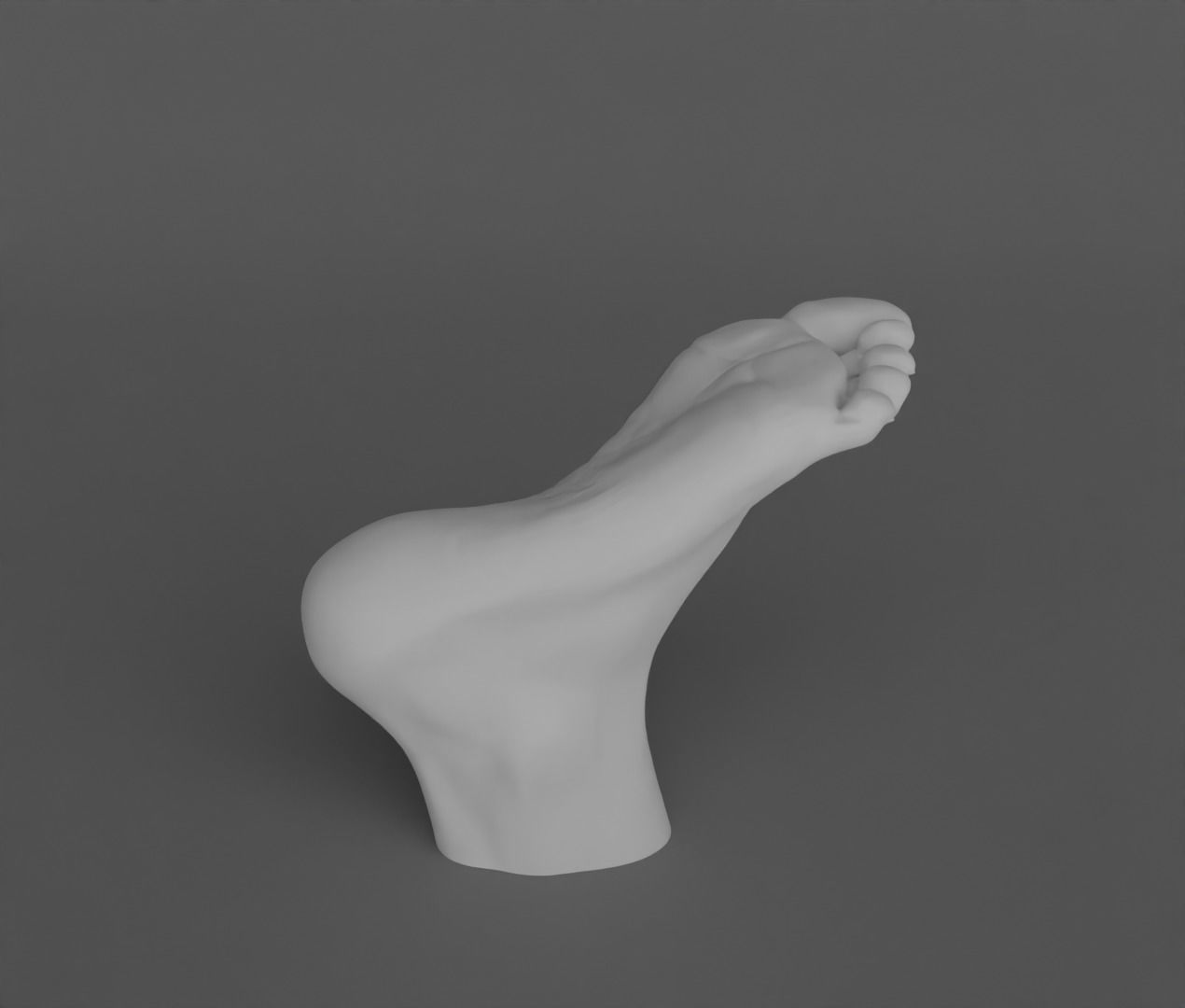 Female feet sculpture 3D model_15