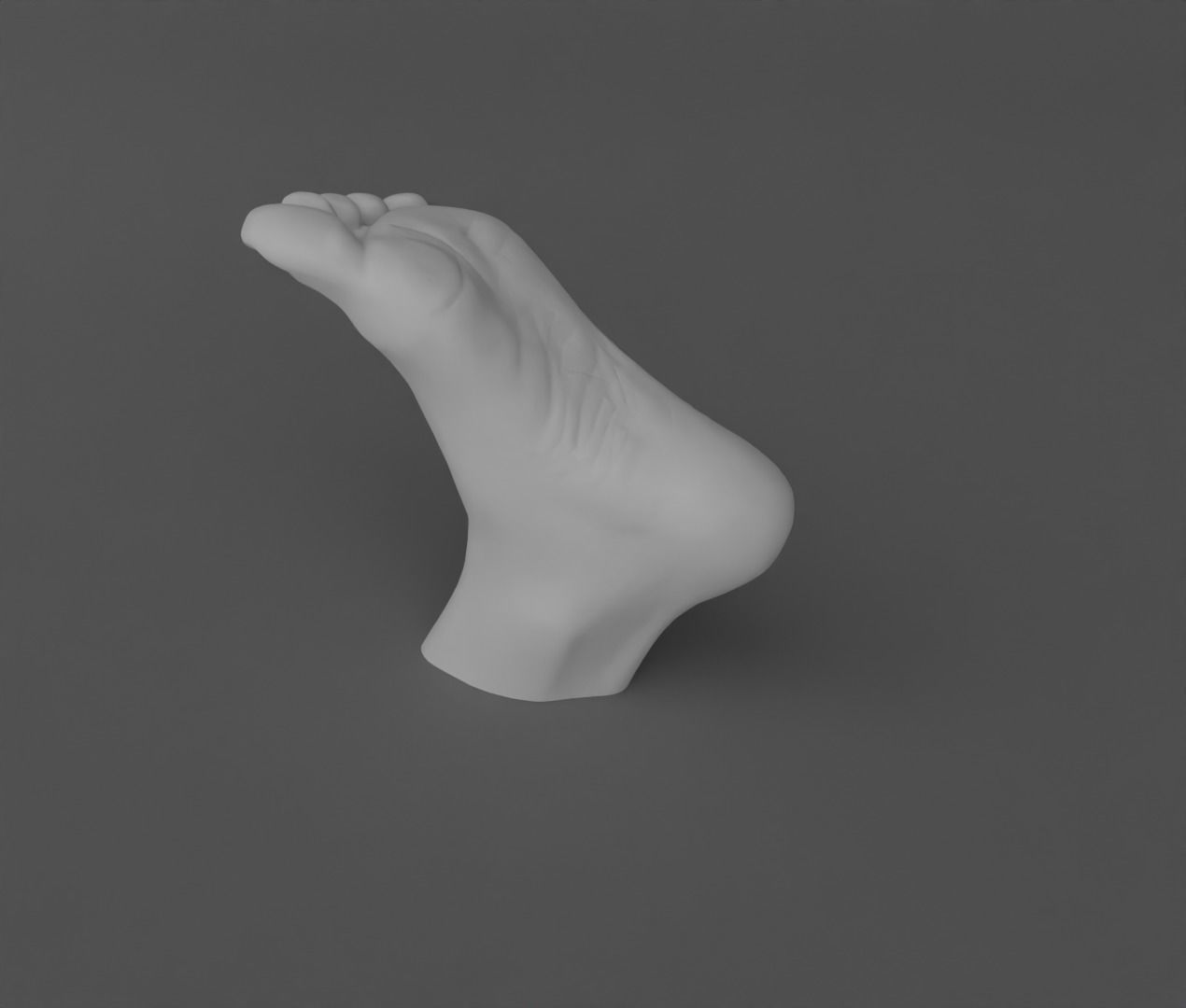 Female feet sculpture 3D model_21