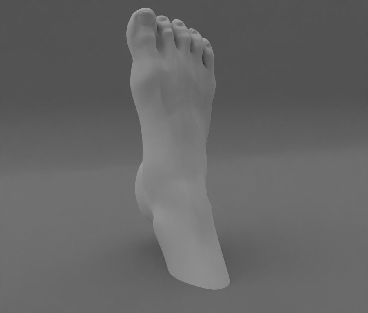 Female feet sculpture 3D model_18