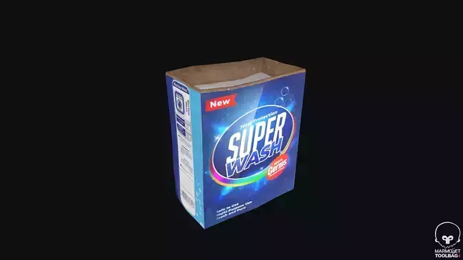 Washing Powder Low-poly 3D model