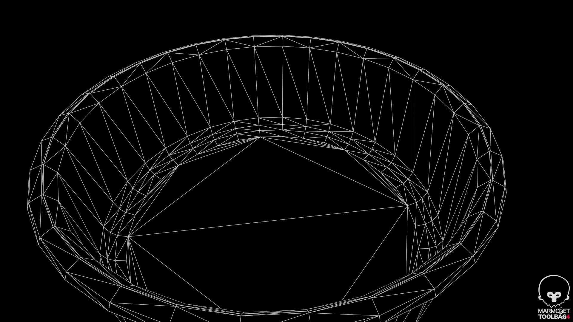 Basin and Sponge Low-poly 3D model_14