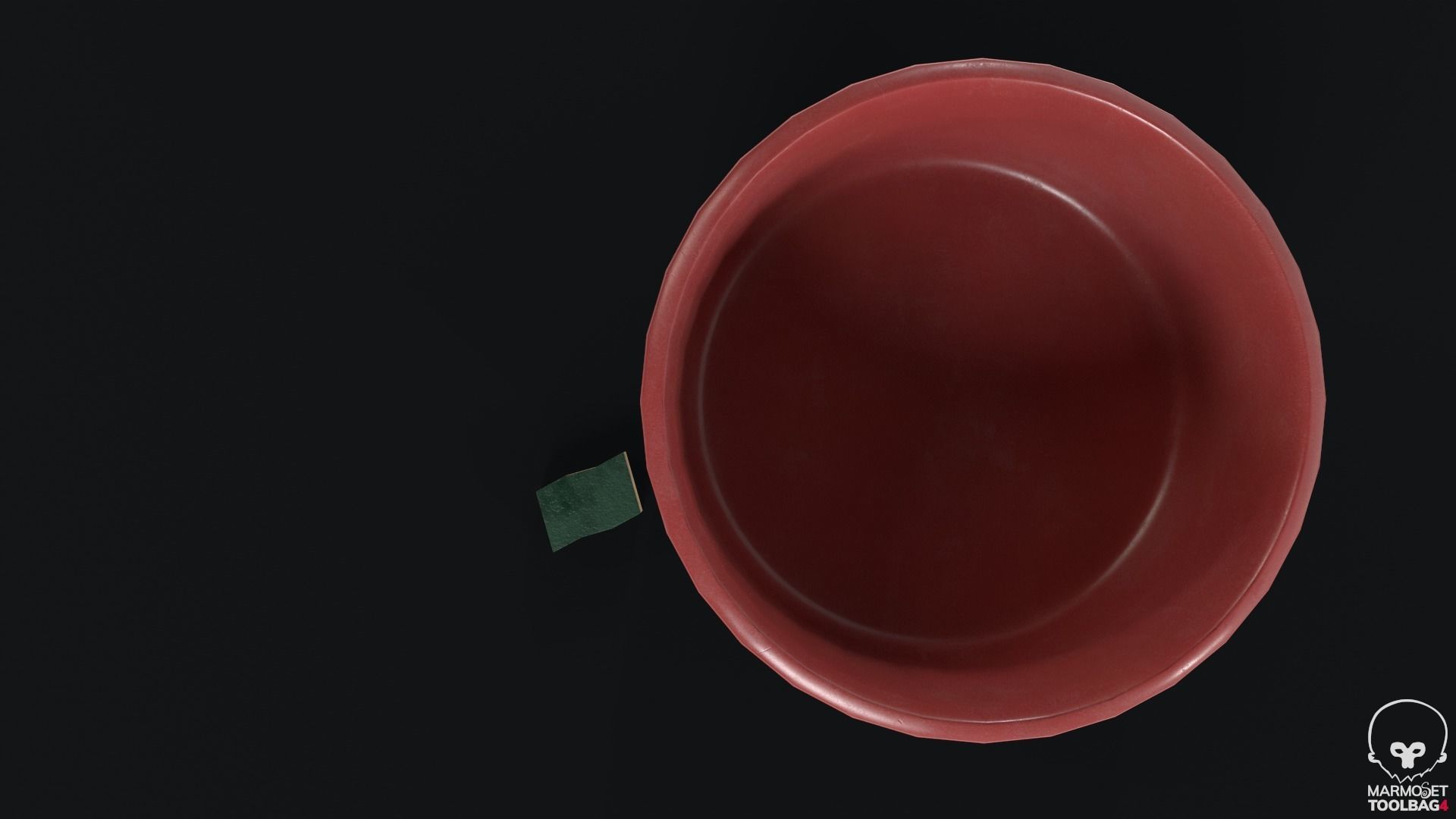 Basin and Sponge Low-poly 3D model_4