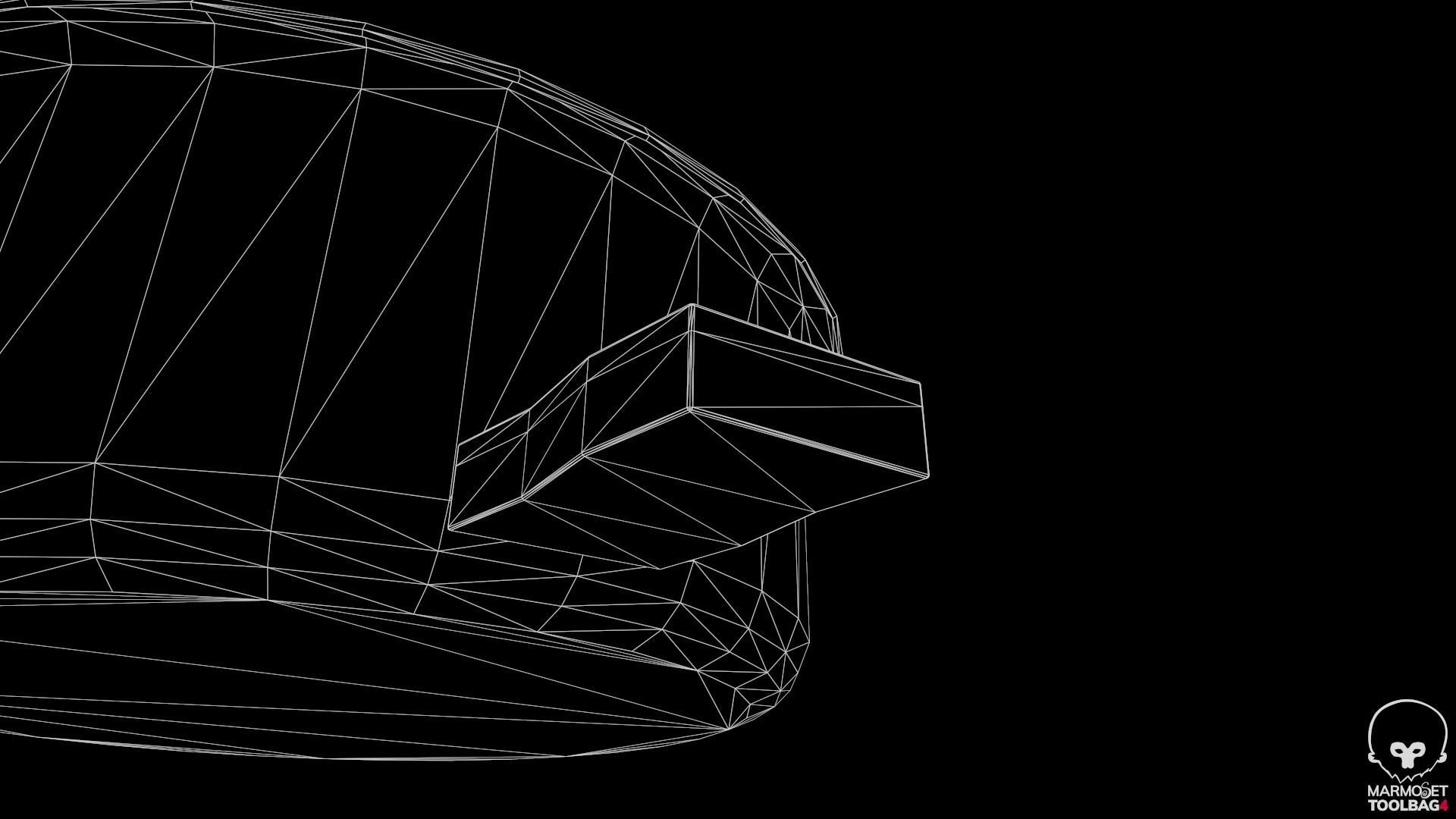 Basin and Sponge Low-poly 3D model_13