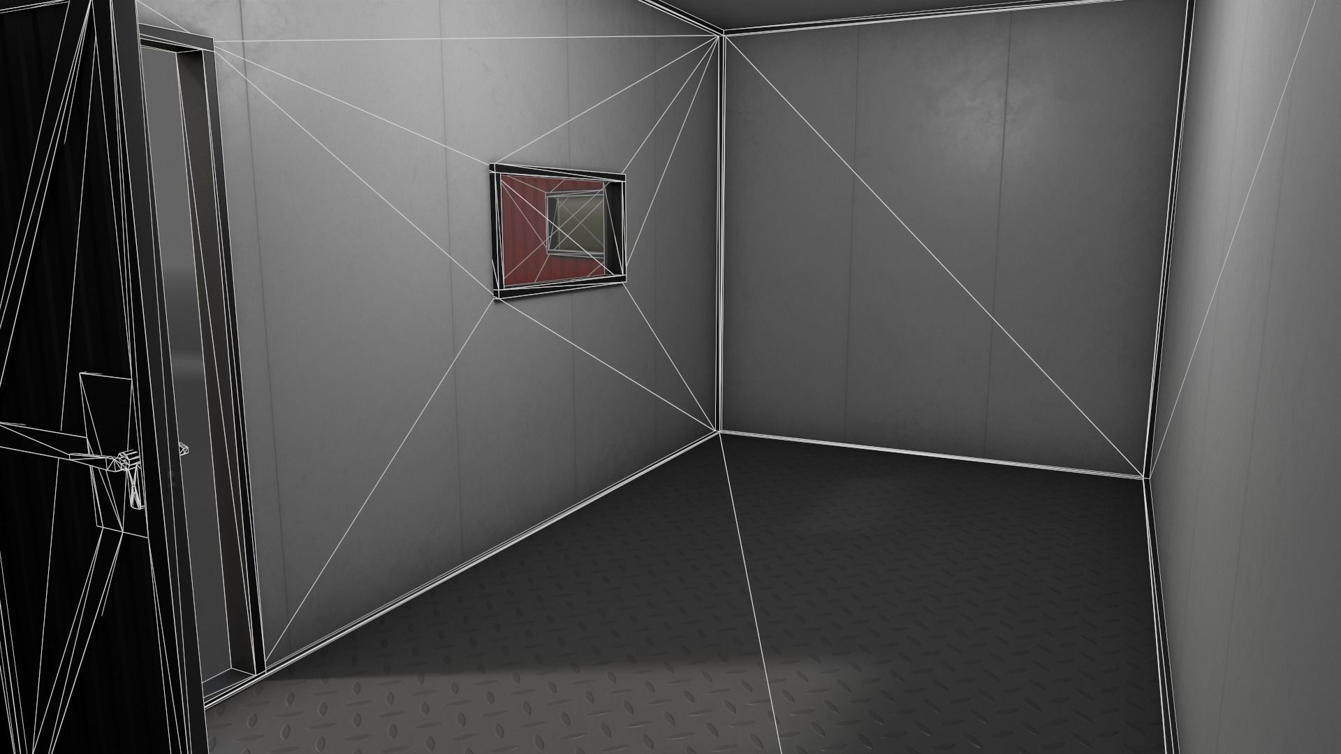 PBR Shed House A 20ft V4 Low-poly 3D model_20