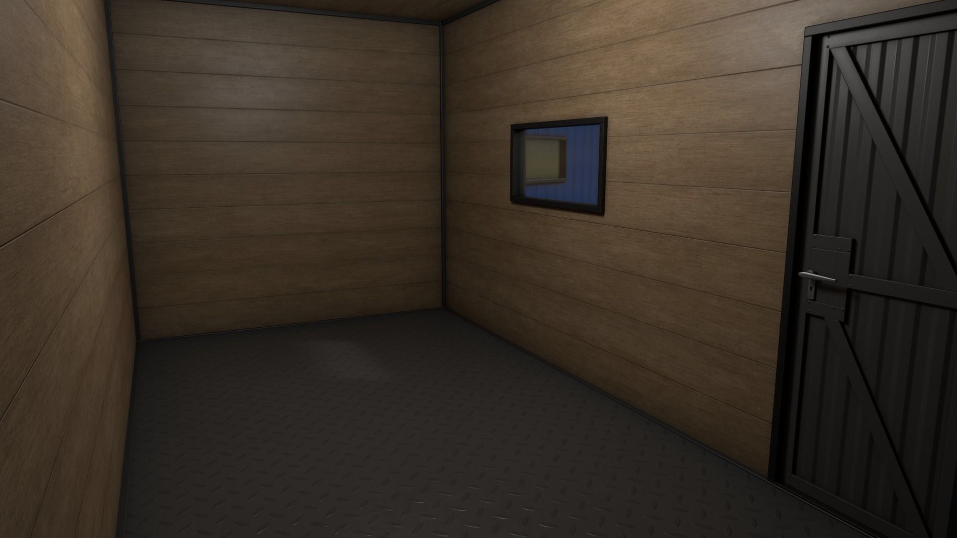 PBR Shed House A 20ft V4 Low-poly 3D model_15