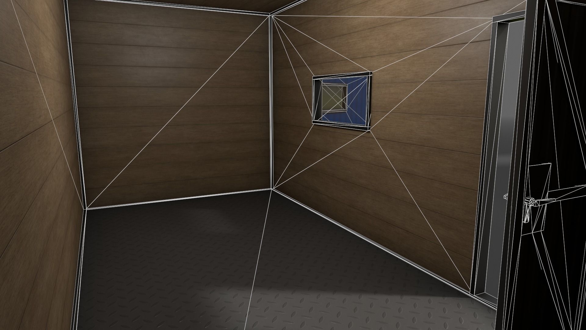 PBR Shed House A 20ft V4 Low-poly 3D model_21