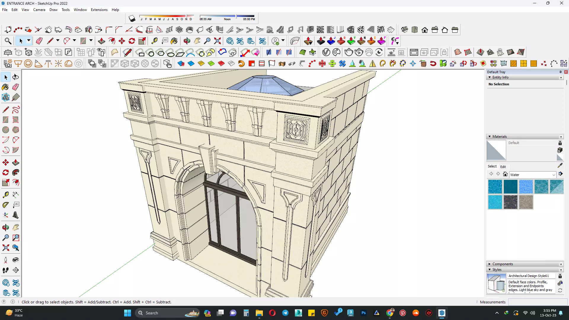 Entrance arch 3d model 3D model_0