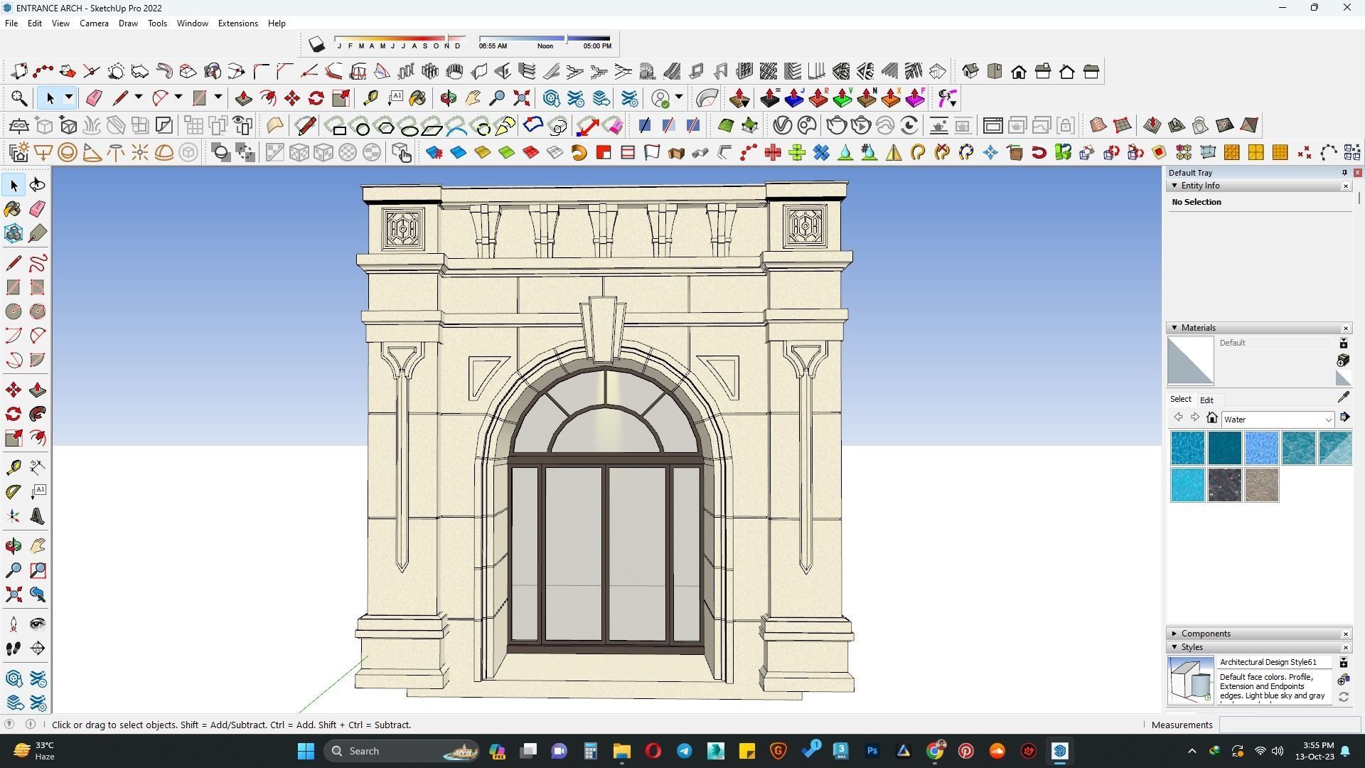 Entrance arch 3d model 3D model_4