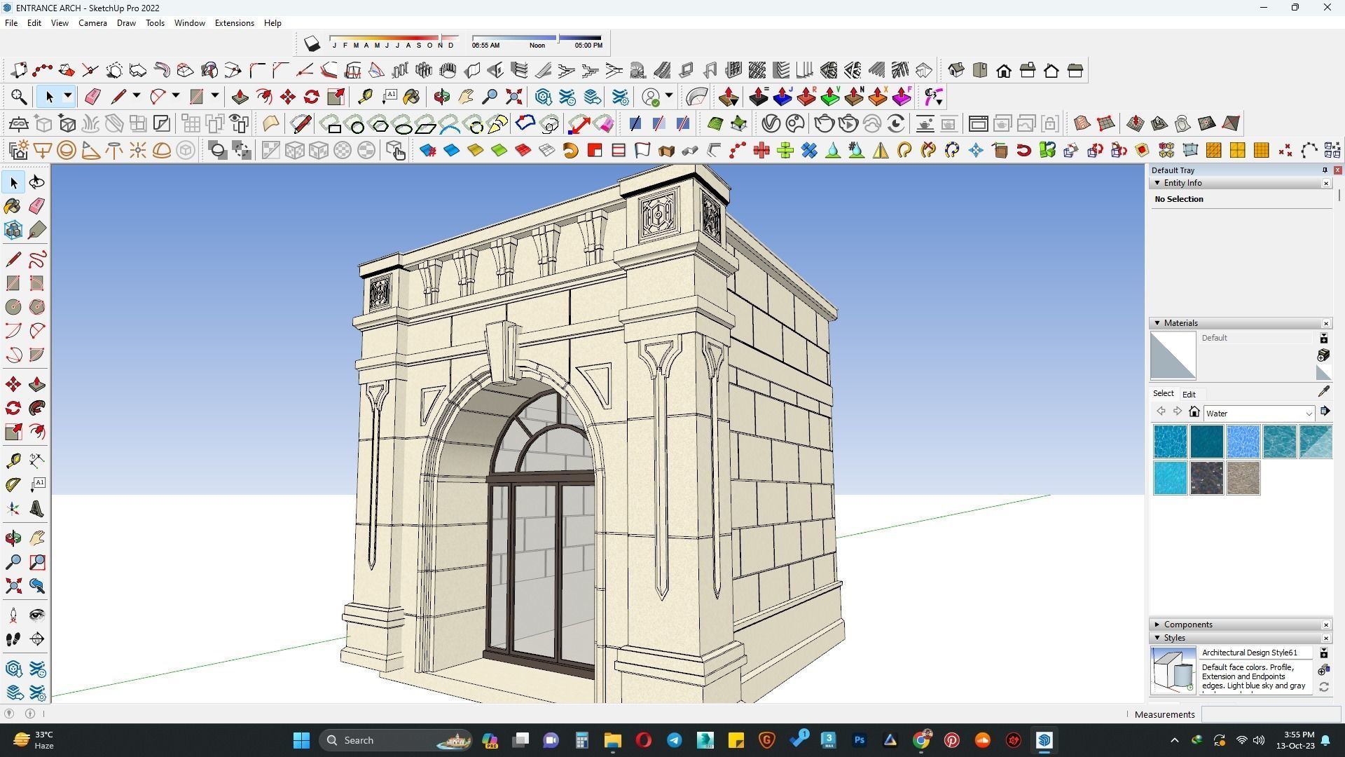 Entrance arch 3d model 3D model_3