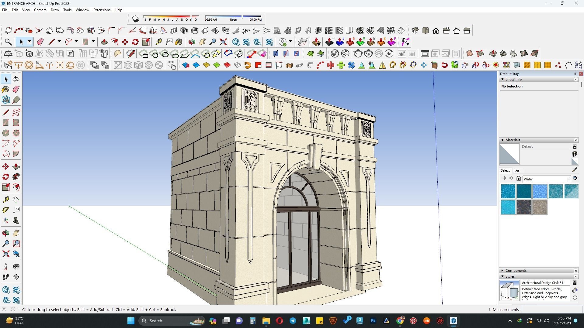 Entrance arch 3d model 3D model_2
