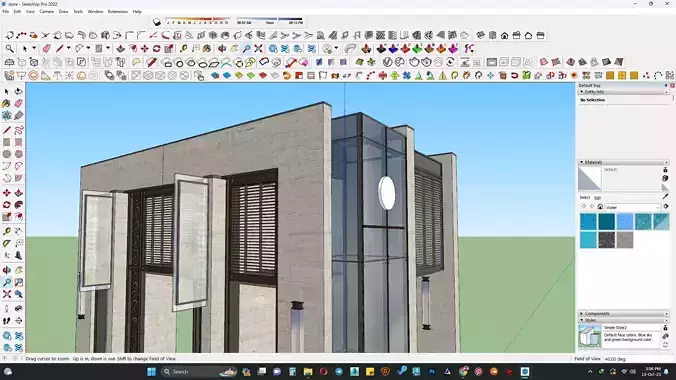 Retail shop exterior 3d model