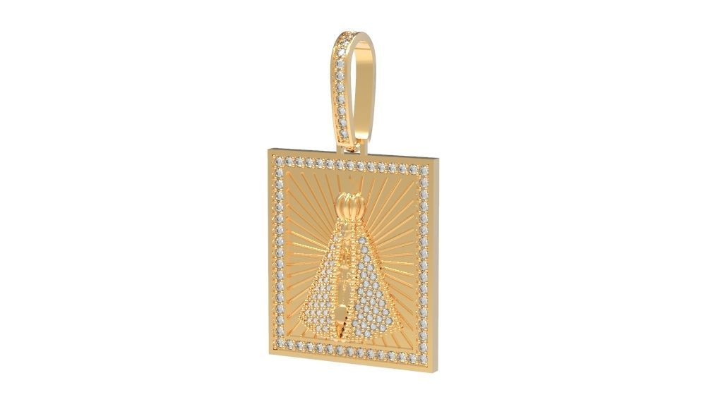 Pendant - Nossa Senhora Aparecida 3D print model_2
