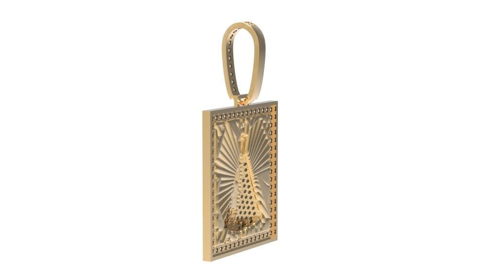 Pendant - Nossa Senhora Aparecida 3D print model_4