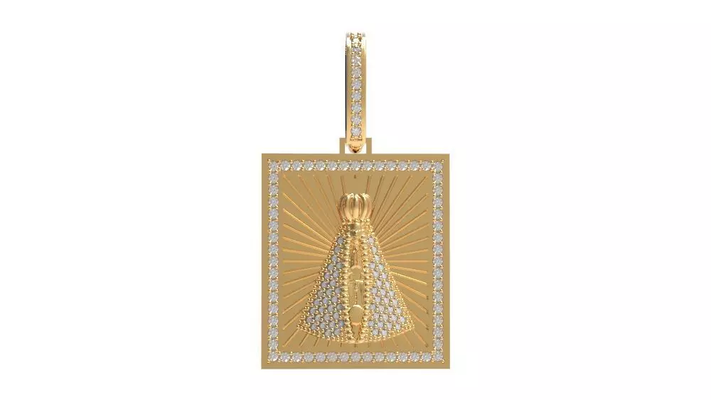 Pendant - Nossa Senhora Aparecida 3D print model_0