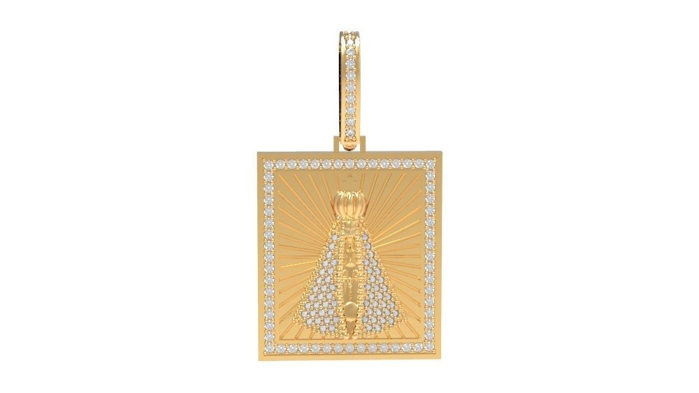 Pendant - Nossa Senhora Aparecida 3D print model_1