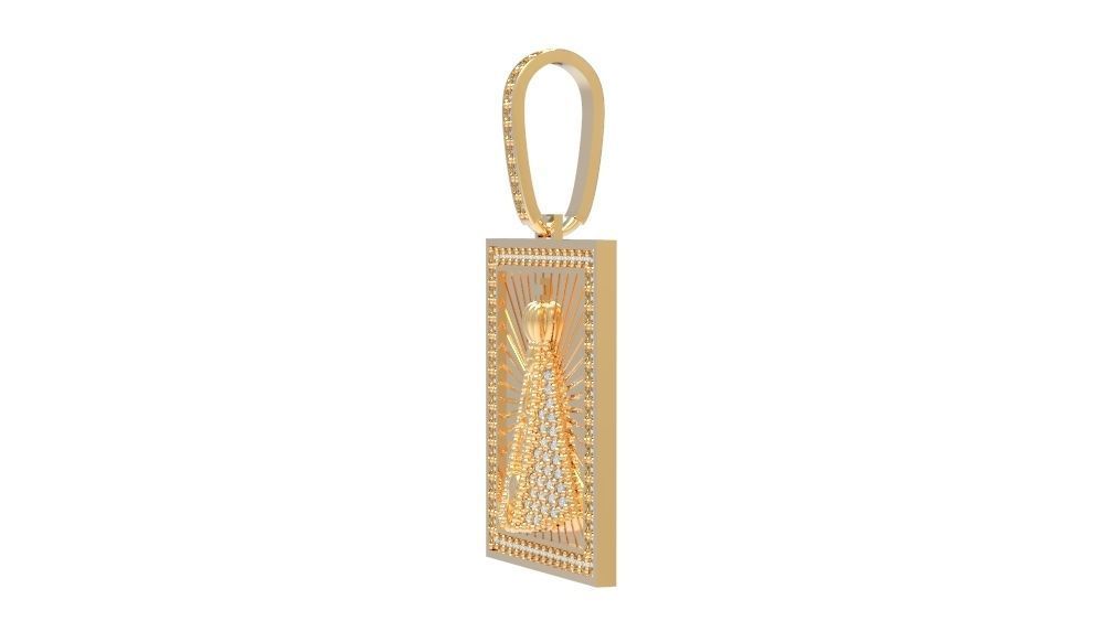 Pendant - Nossa Senhora Aparecida 3D print model_3