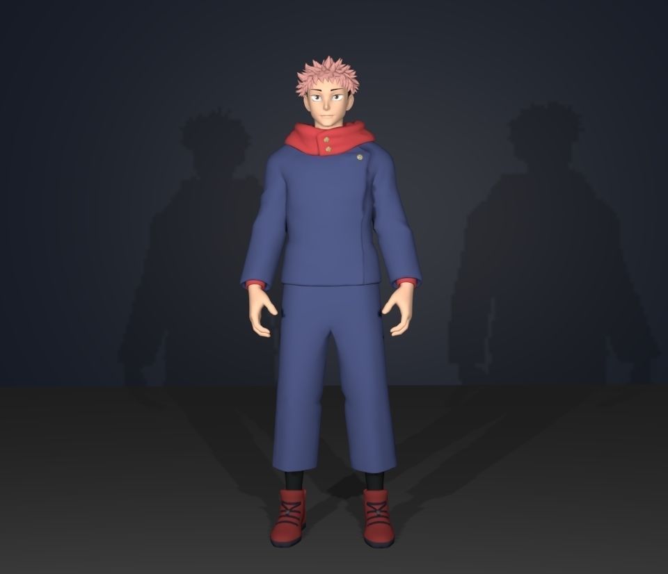 yuji itadori 3D model_1