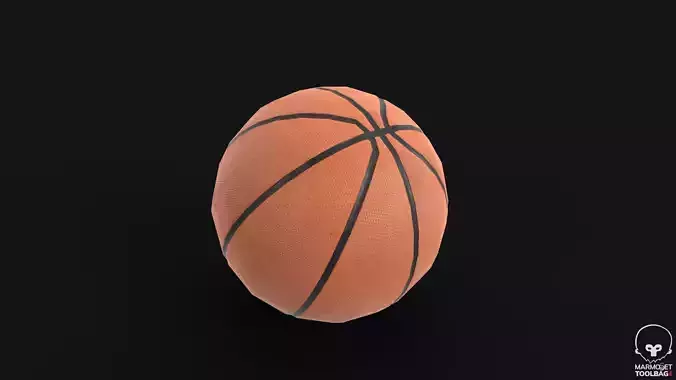 Basketball Low-poly 3D model