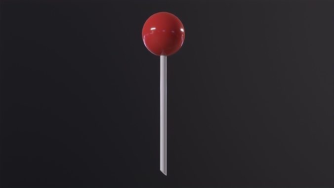 Map pin 3D Model Low-poly 3D model
