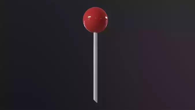 Map pin 3D Model Low-poly 3D model