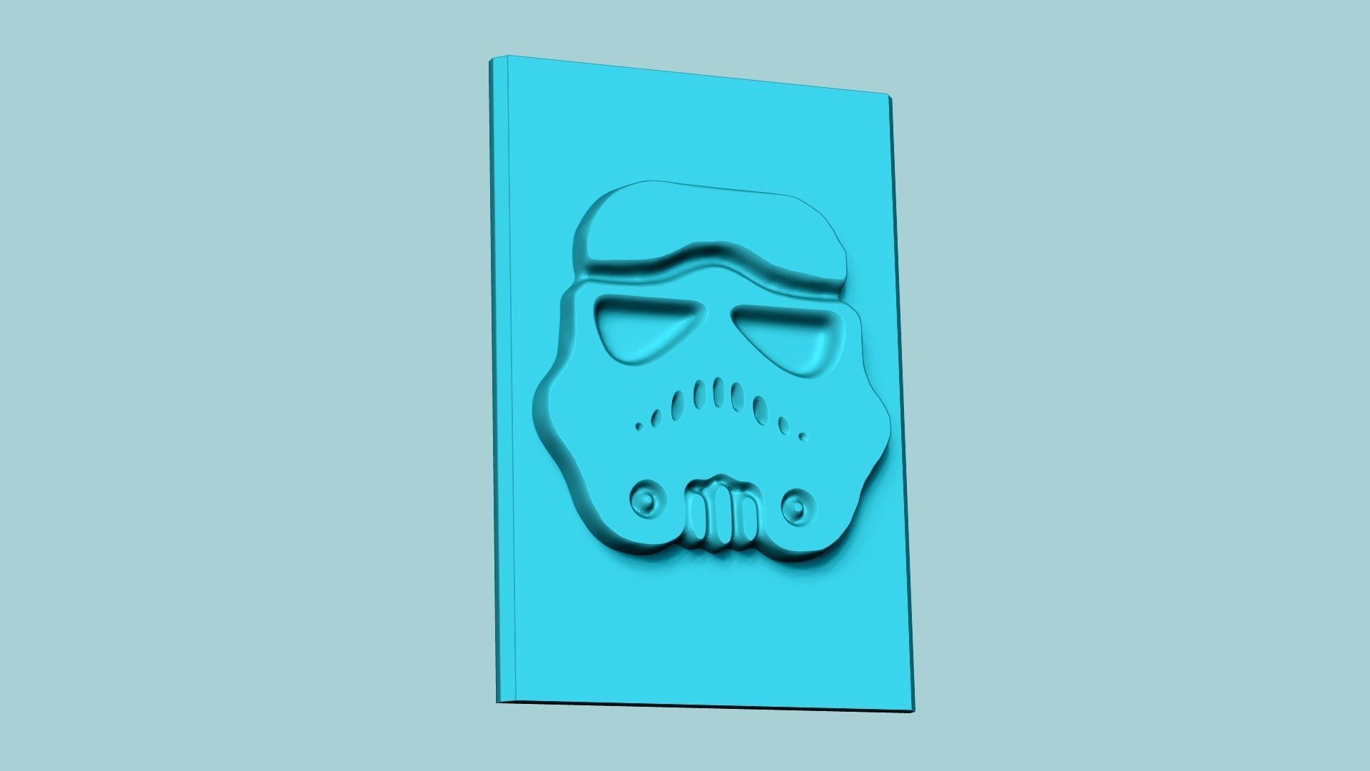 Stamp 100 Storm Trooper - Fondant Decoration Maker Toy 3D print model_1