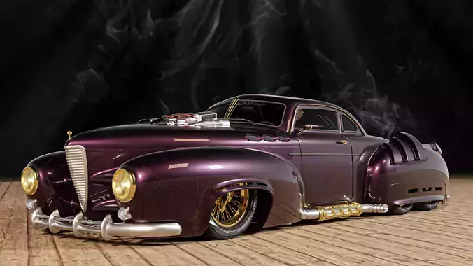 Classic in future sport car 3D model