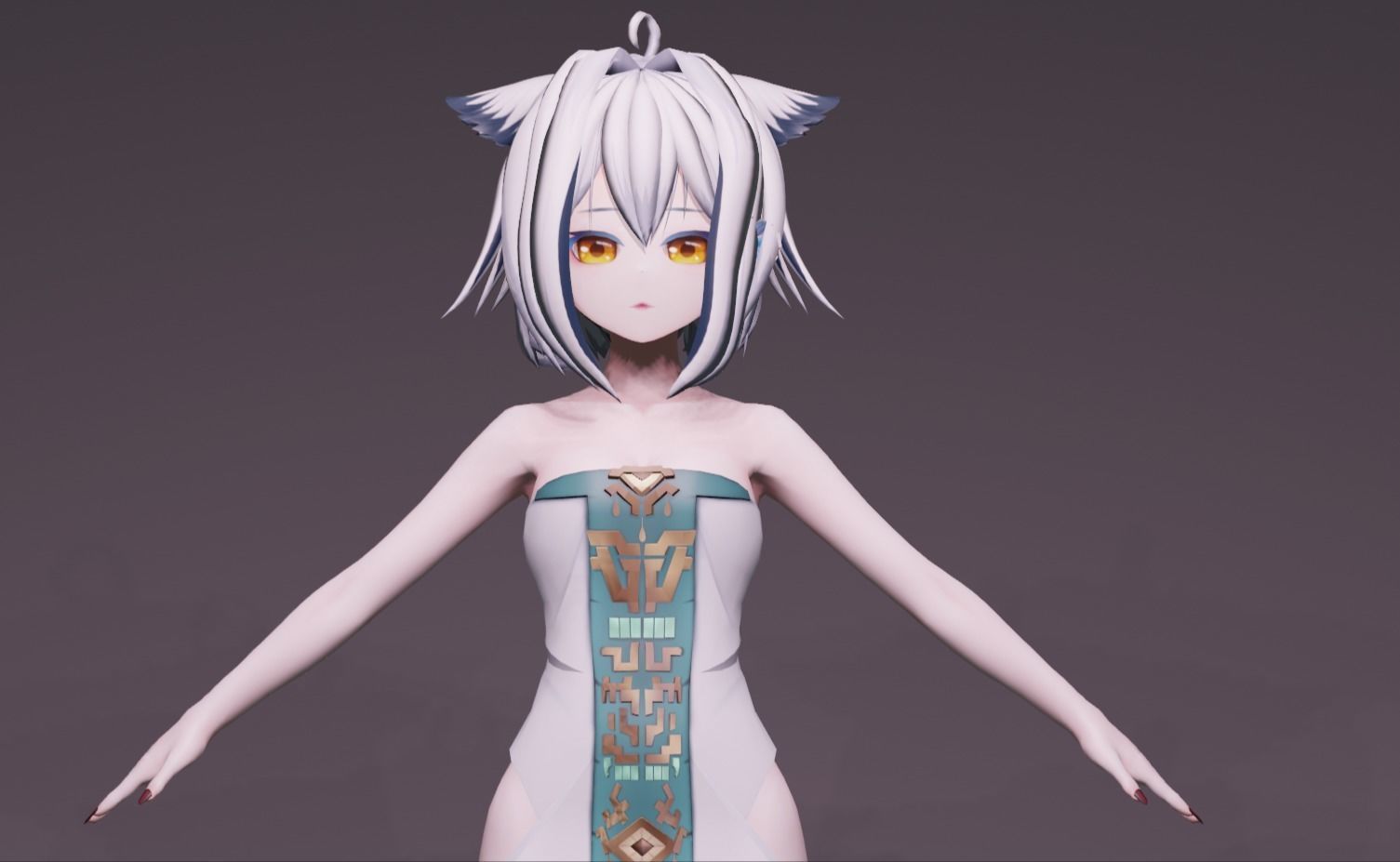 Anime Character - Unique 16 3D model_8