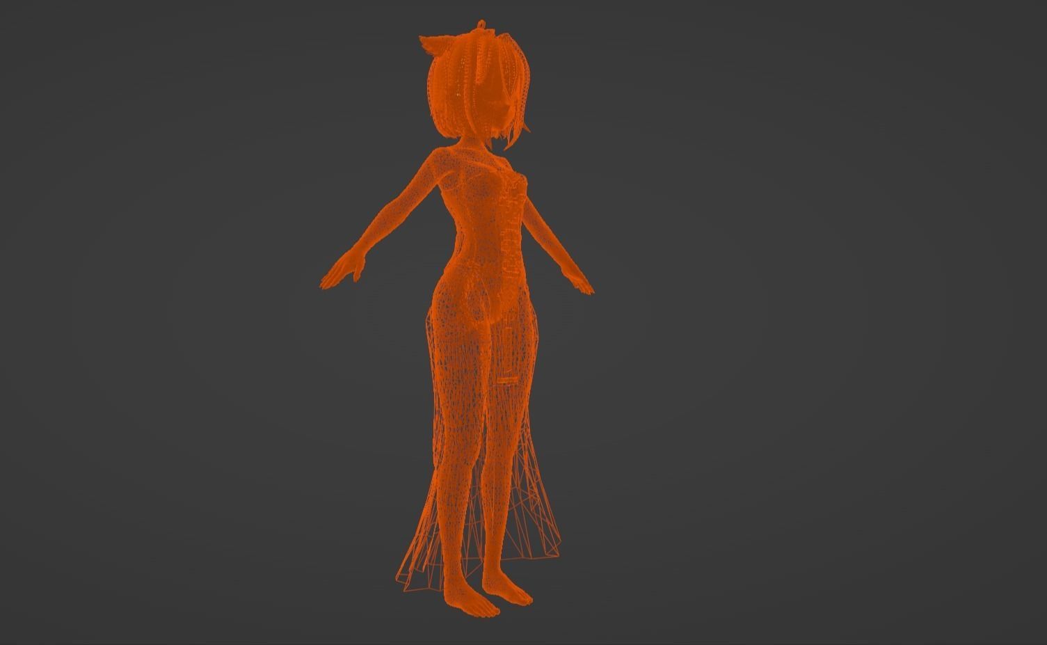 Anime Character - Unique 16 3D model_16