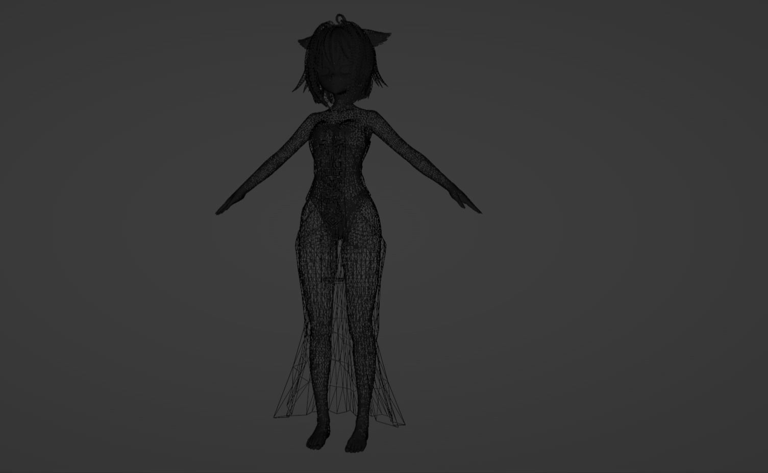 Anime Character - Unique 16 3D model_14
