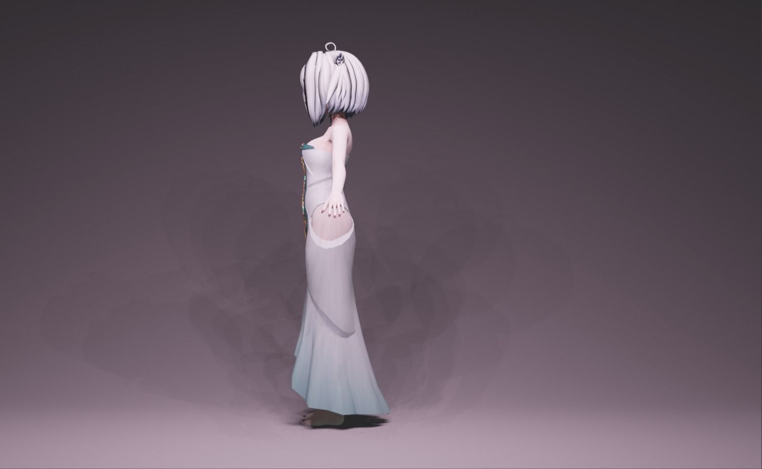 Anime Character - Unique 16 3D model_6