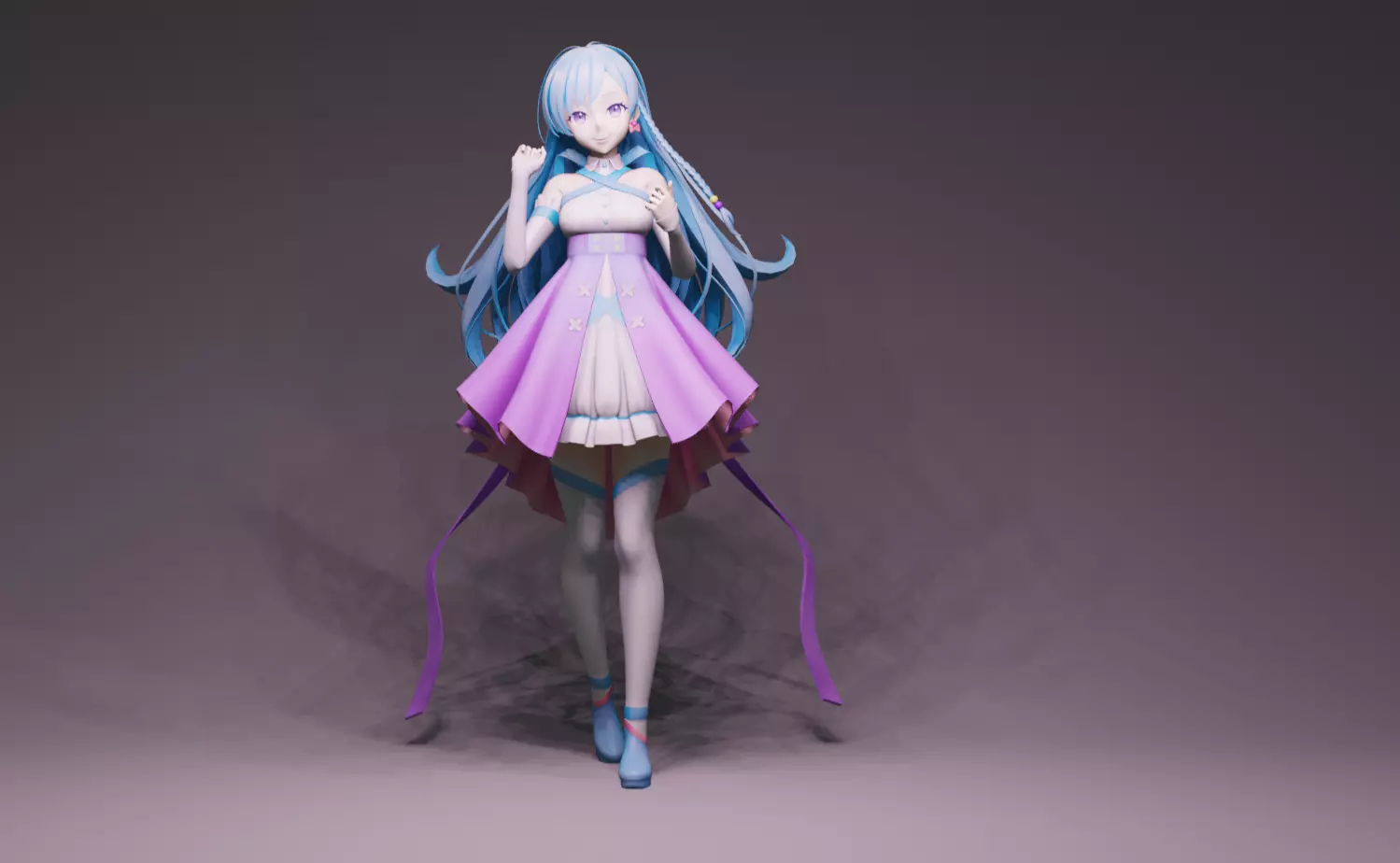 Anime Character - Unique 17 3D model_0