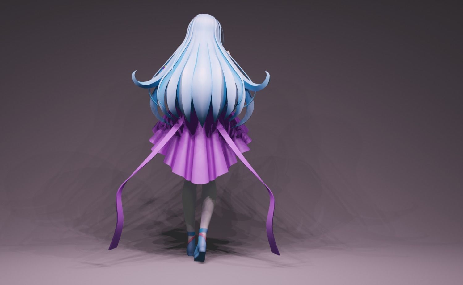 Anime Character - Unique 17 3D model_4