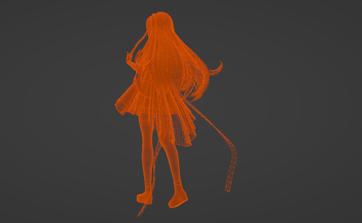 Anime Character - Unique 17 3D model_14