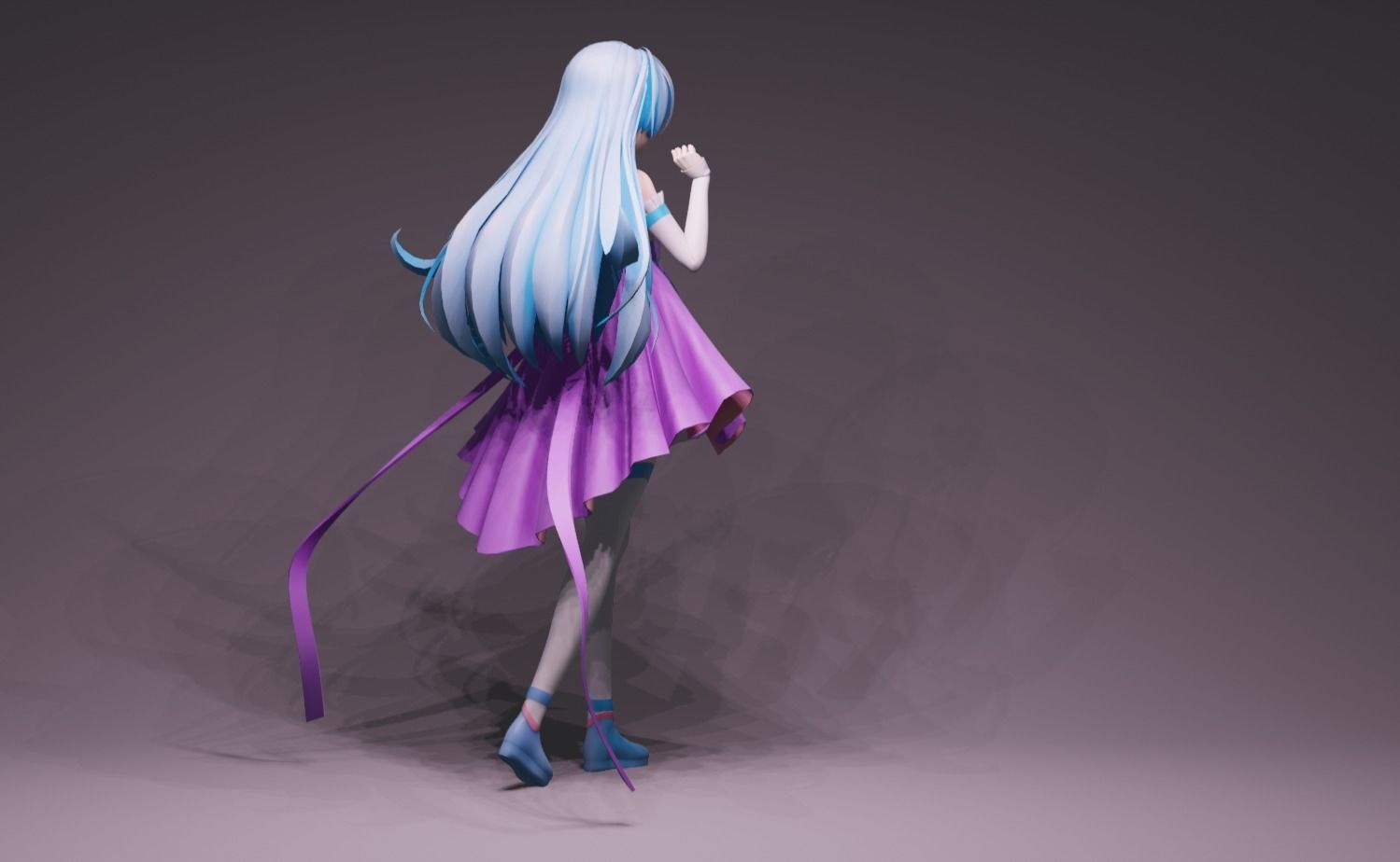 Anime Character - Unique 17 3D model_3