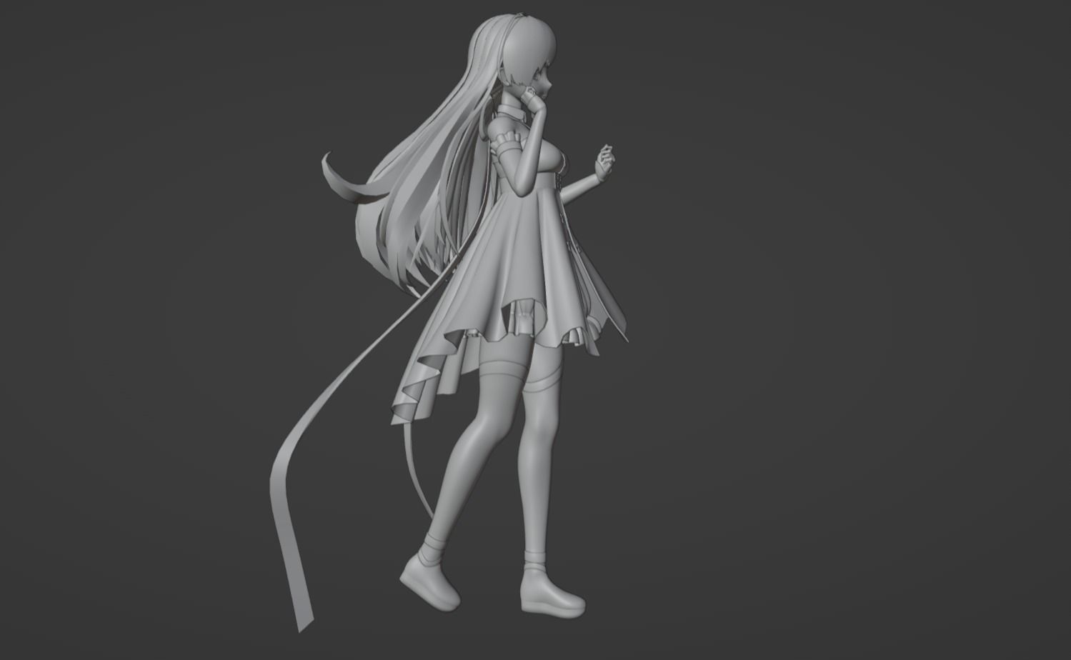 Anime Character - Unique 17 3D model_11