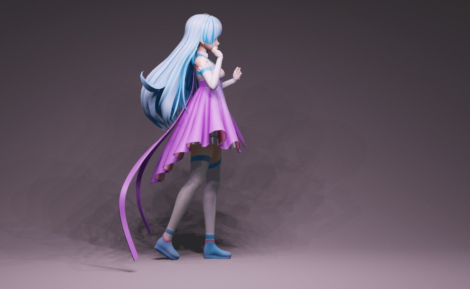 Anime Character - Unique 17 3D model_2
