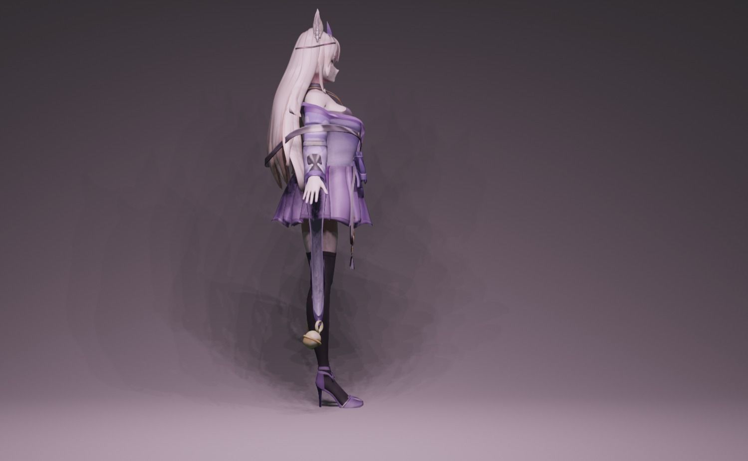 Anime Character - Unique 19 3D model_2