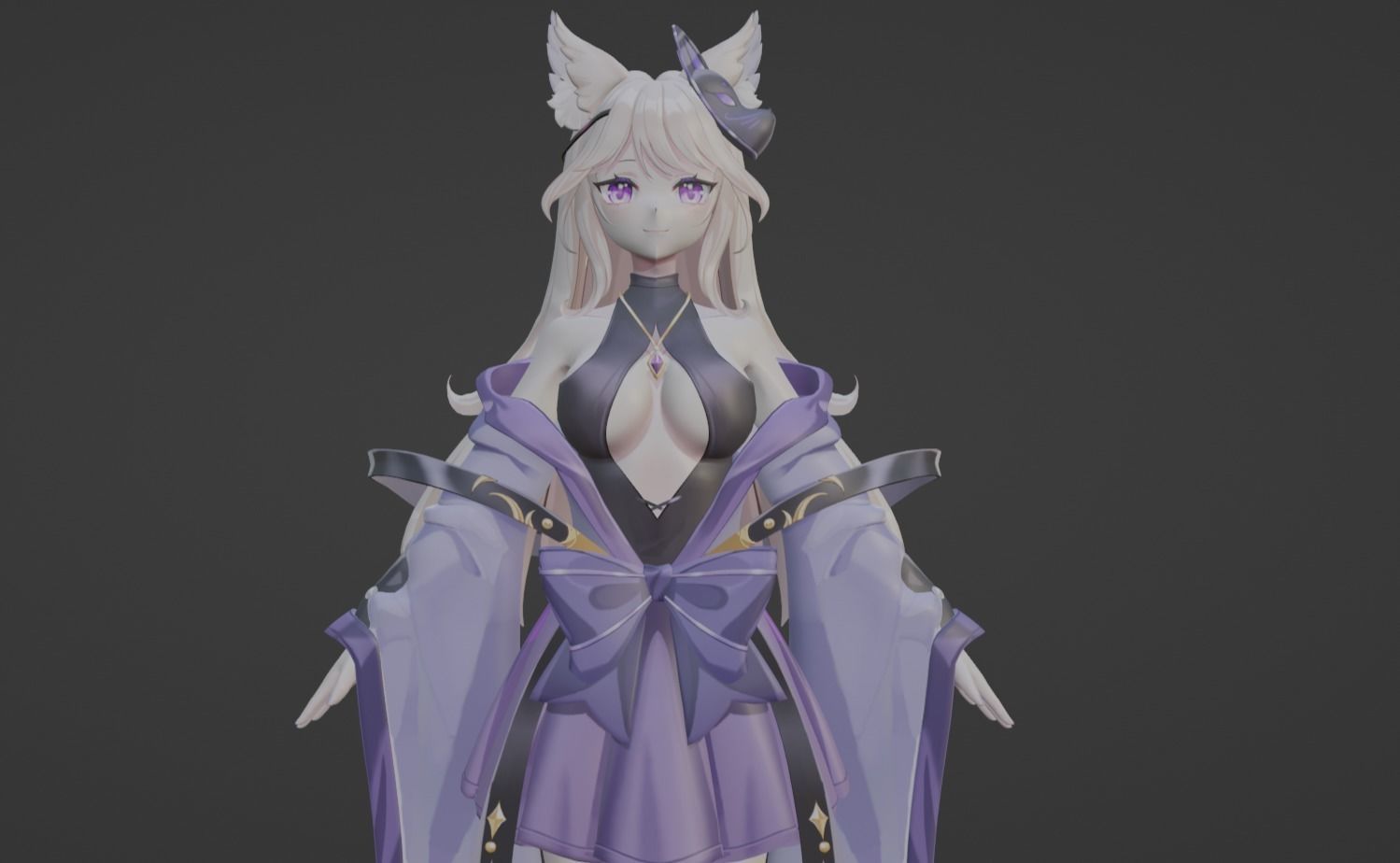 Anime Character - Unique 19 3D model_8