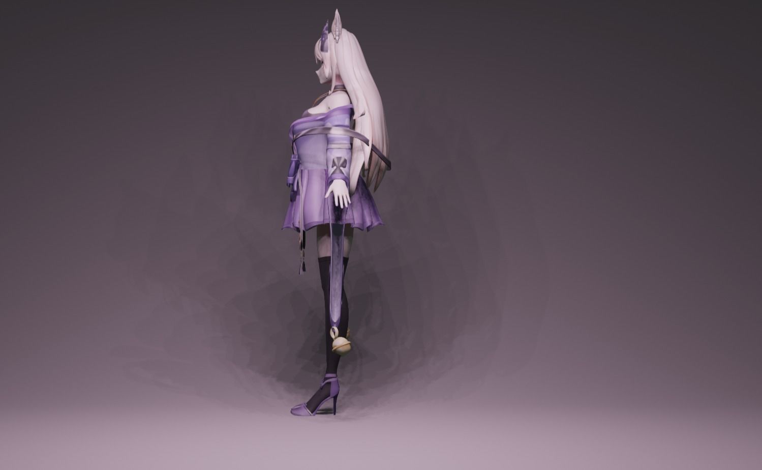 Anime Character - Unique 19 3D model_6