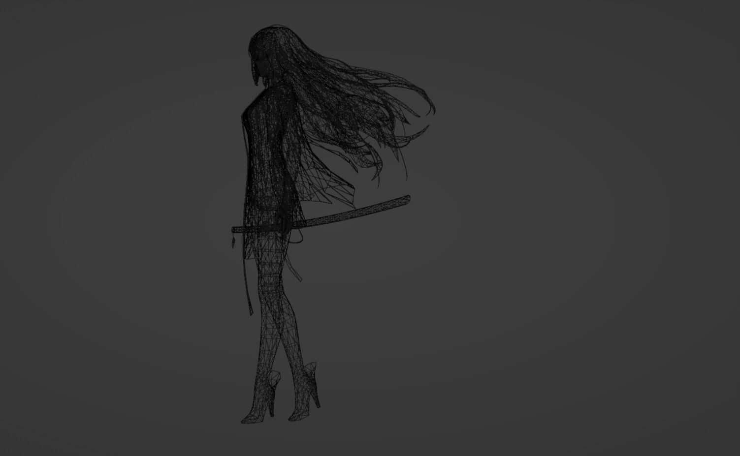 Anime Character - Unique 21 3D model_16