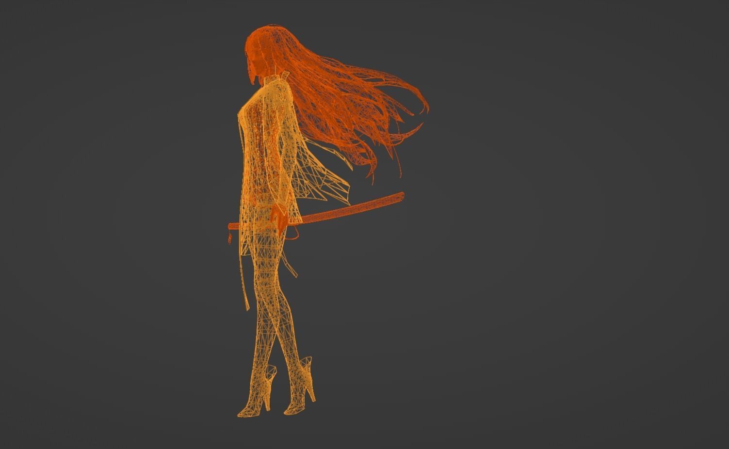 Anime Character - Unique 21 3D model_17