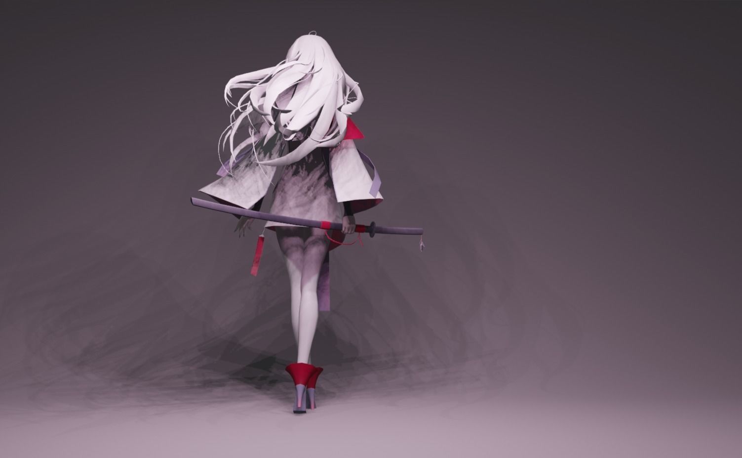 Anime Character - Unique 21 3D model_4