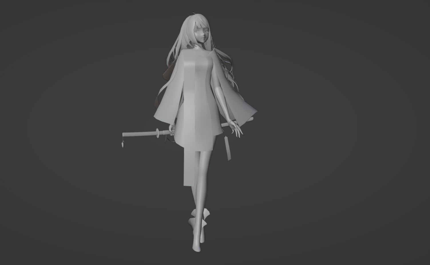 Anime Character - Unique 21 3D model_11