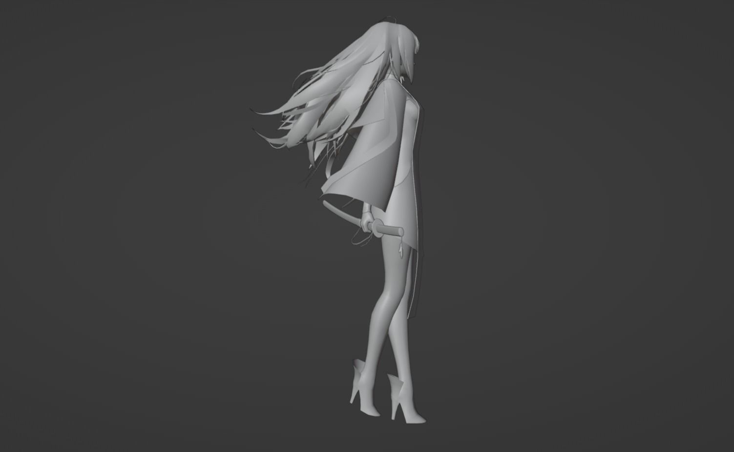 Anime Character - Unique 21 3D model_12