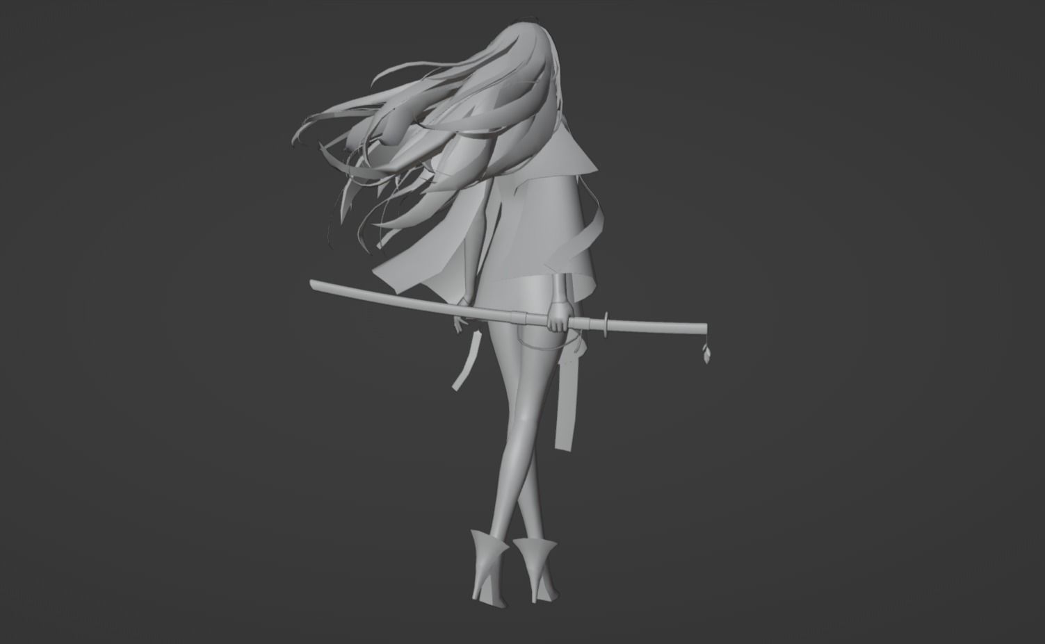 Anime Character - Unique 21 3D model_13