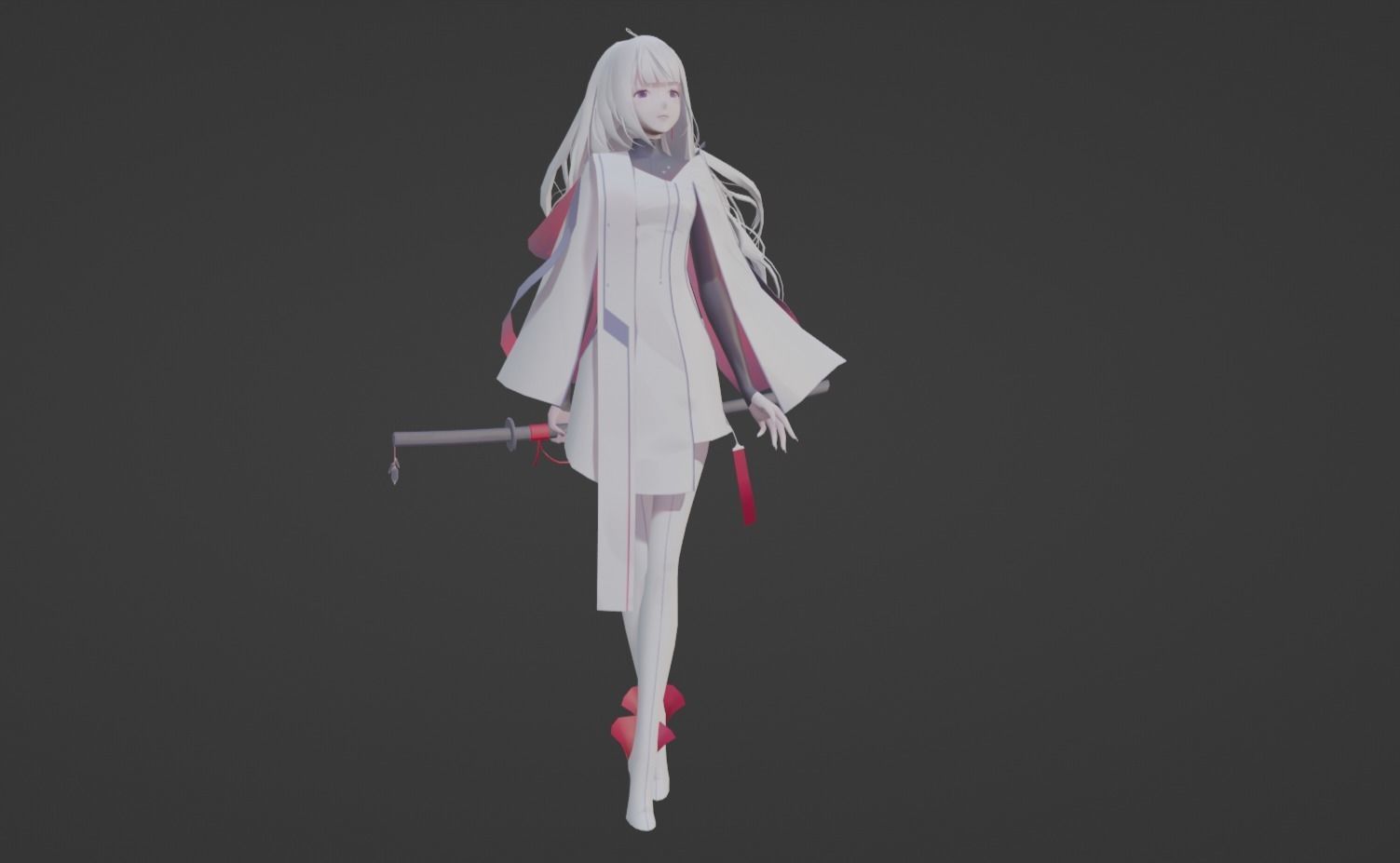 Anime Character - Unique 21 3D model_9