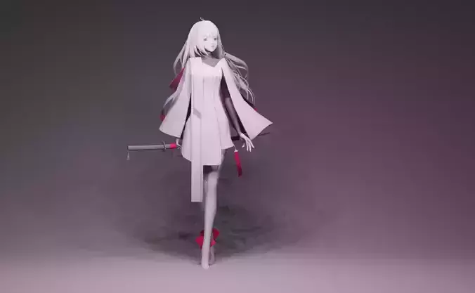 Anime Character - Unique 21 3D model
