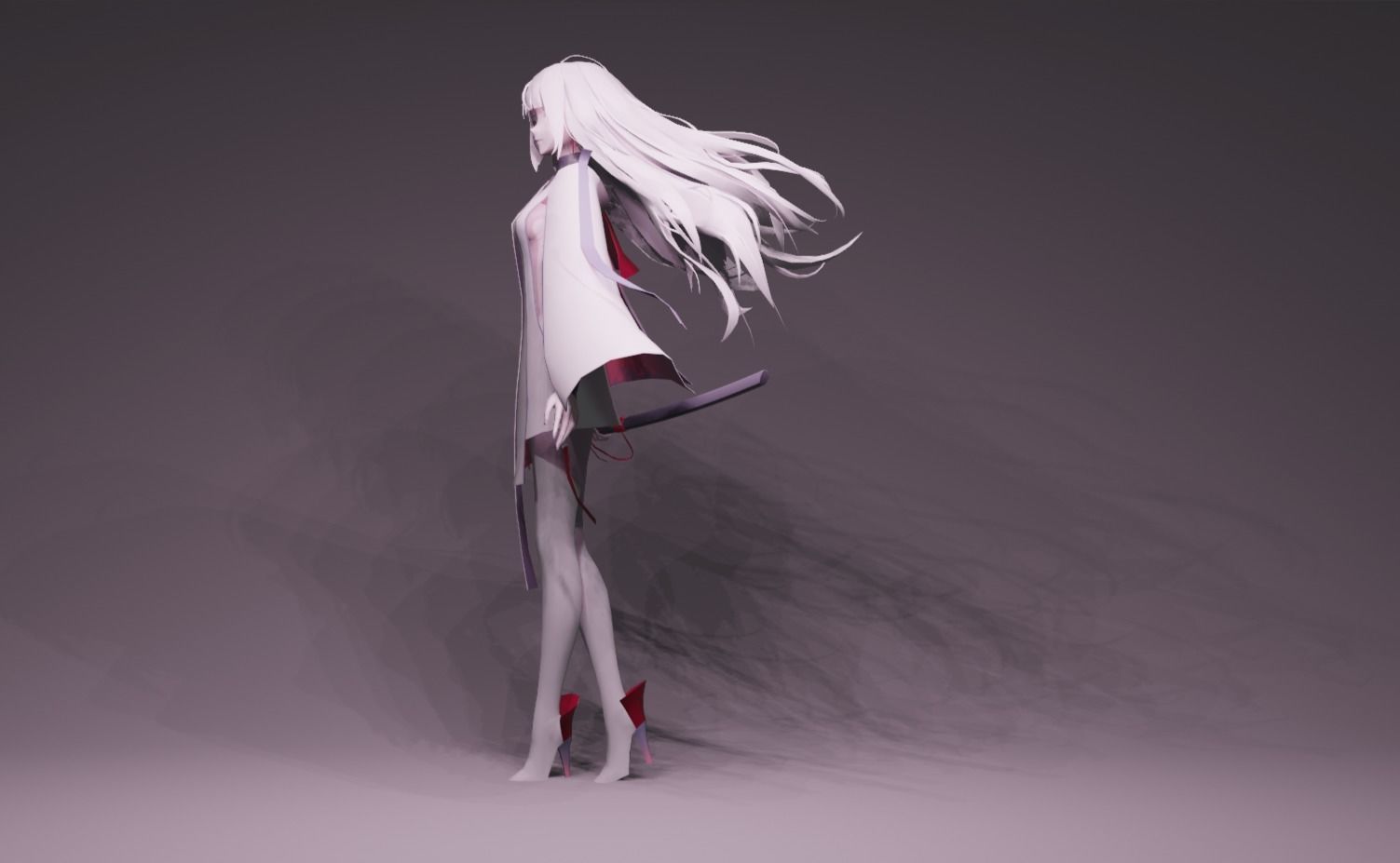 Anime Character - Unique 21 3D model_6